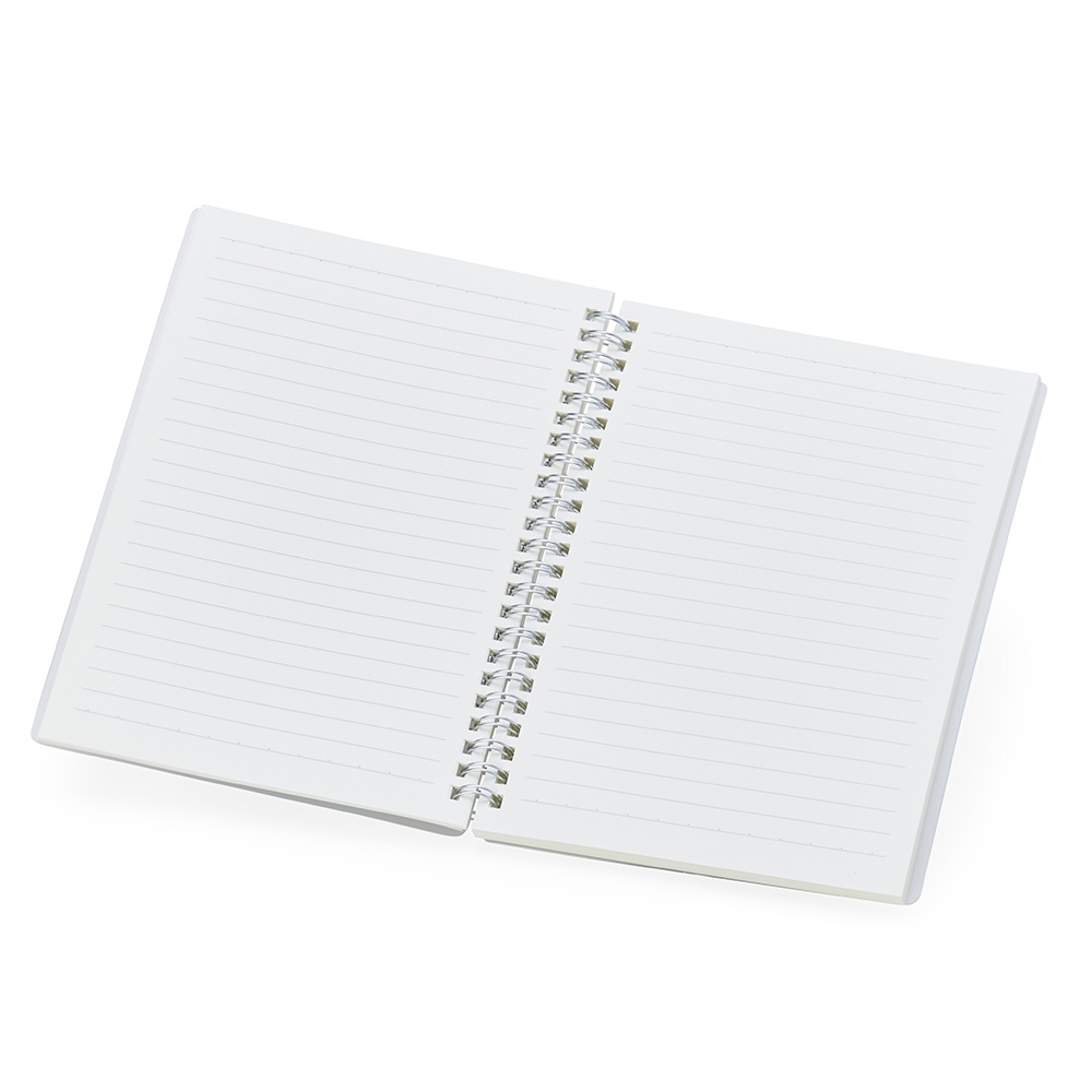 Caderno A5 Plástico 21X15 80 FOLHAS C/ PAUTA