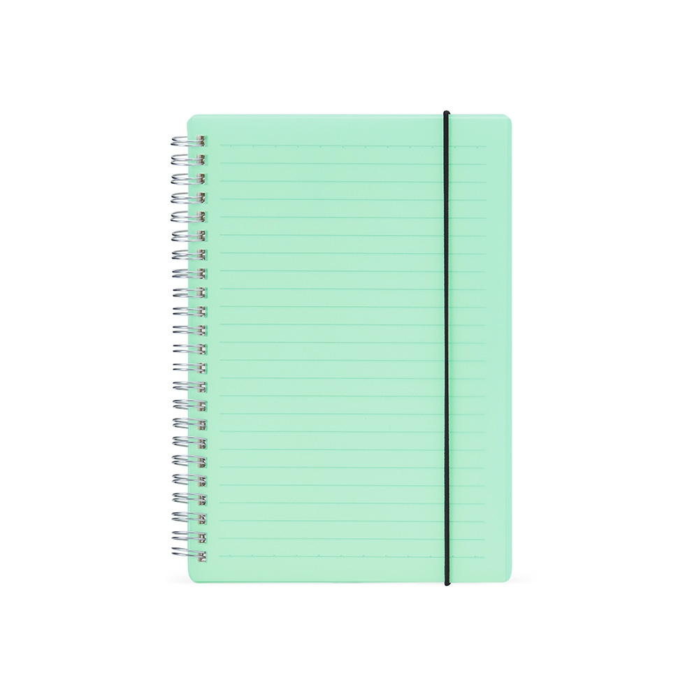 Caderno A5 Plástico 21X15 80 FOLHAS C/ PAUTA