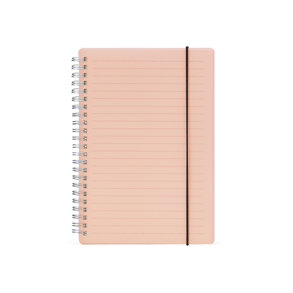 Caderno A5 Plástico 21X15 80 FOLHAS C/ PAUTA