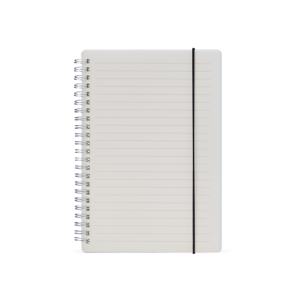 Caderno A5 Plástico 21X15 80 FOLHAS C/ PAUTA