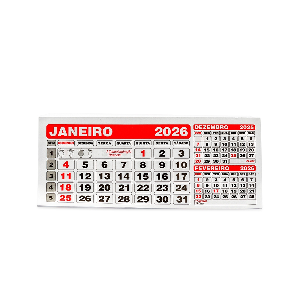 Folhinha Calendario