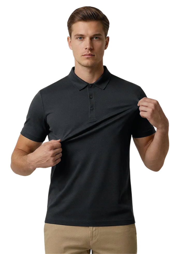 Camisa Polo Masculina Tecido Tech Casual