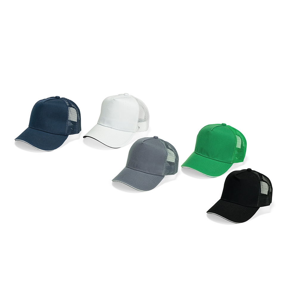 Bone Poliester Aba Curva Com Tela