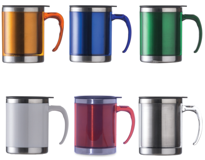 Caneca de Acrílico com Inox 400ml