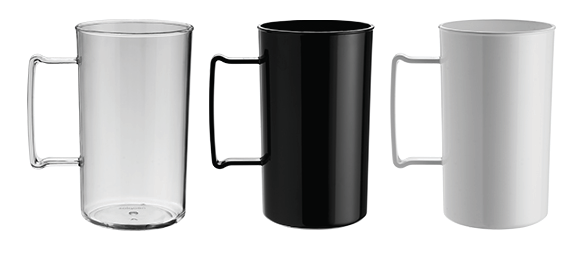 Caneca de Chopp Degrade ou Bicolor 400ml