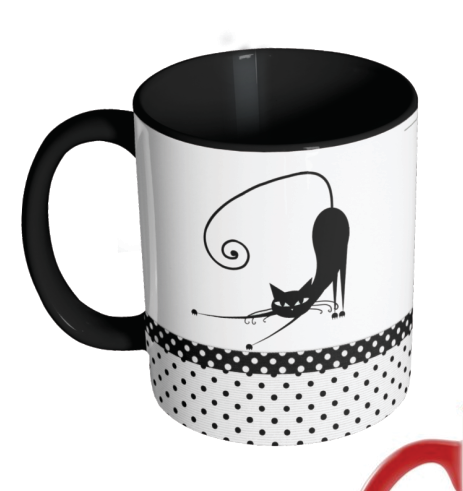 Caneca de Vidro Jateado 325ml