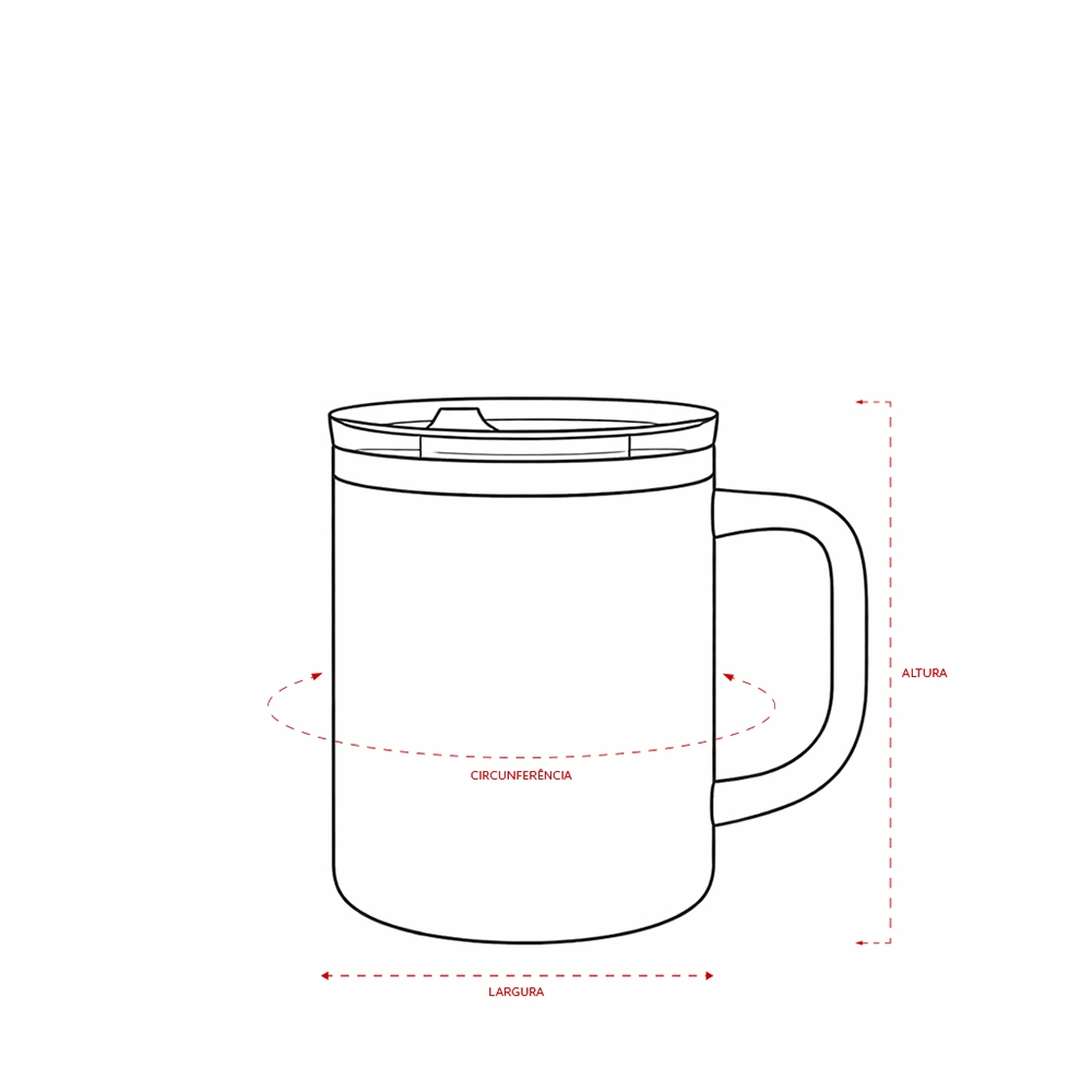 Caneca Parede Dupla 450Ml