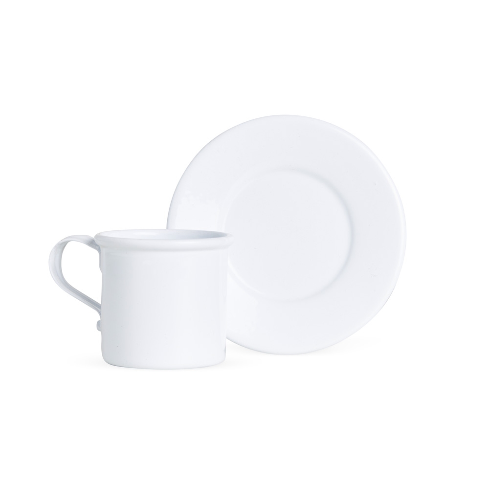 Xicara 100Ml Com Pires Em Aluminio