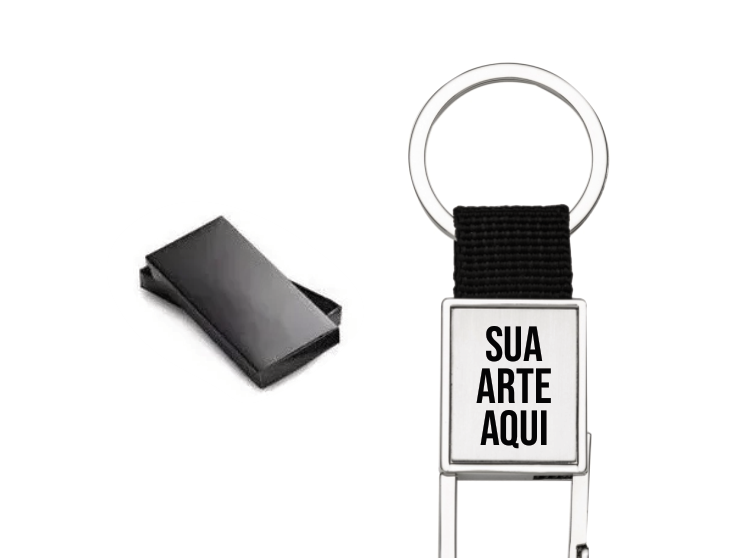 Chaveiro Metal Com Nylon C/ Caixa