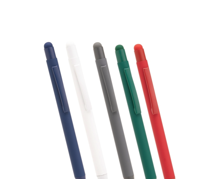 Caneta Metal Touch emborrachada