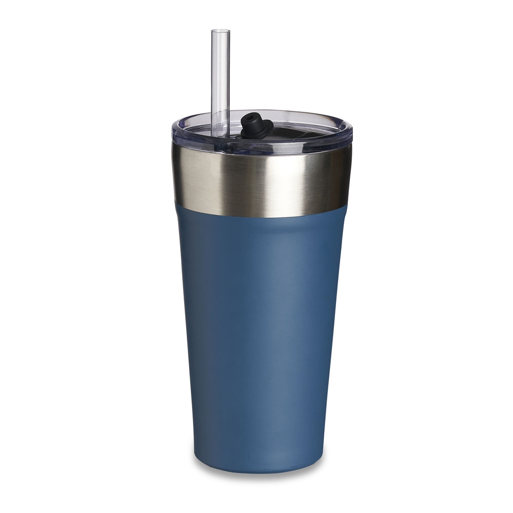 Copo Termico Com Canudo 500Ml