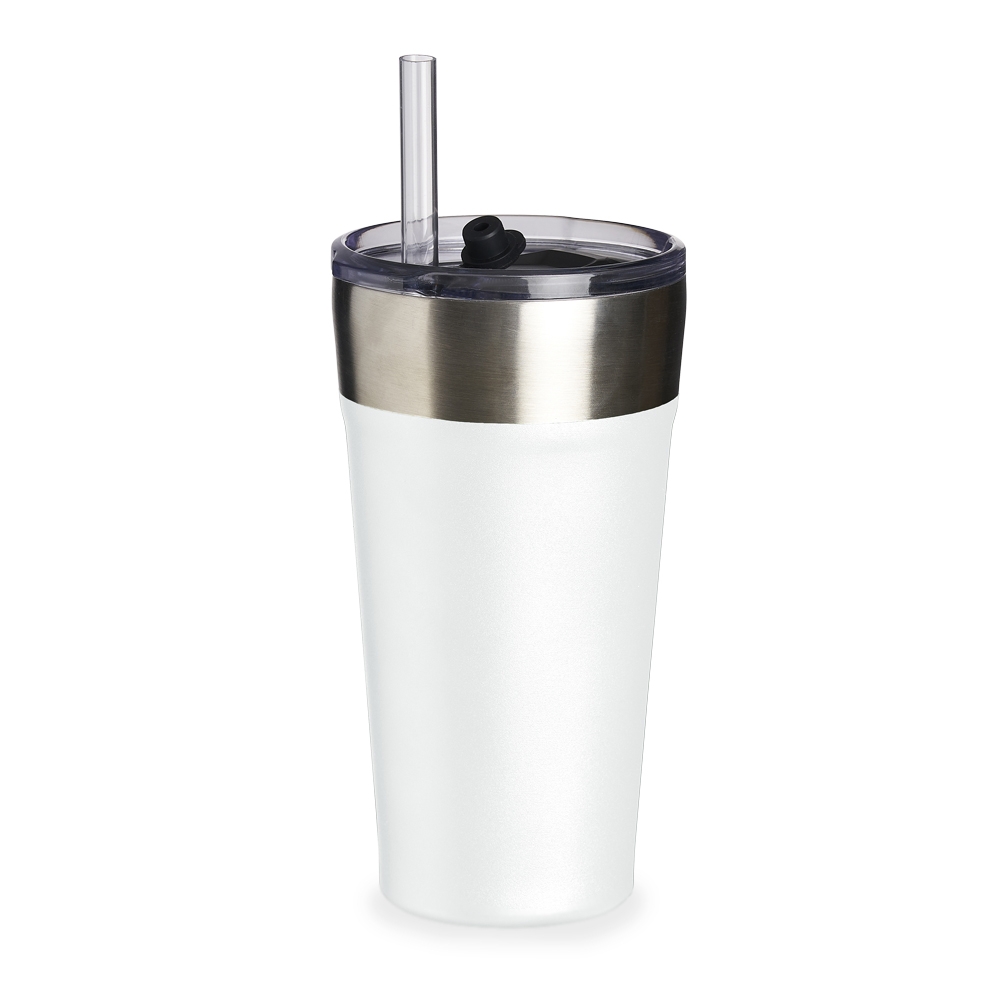 Copo Termico Com Canudo 500Ml