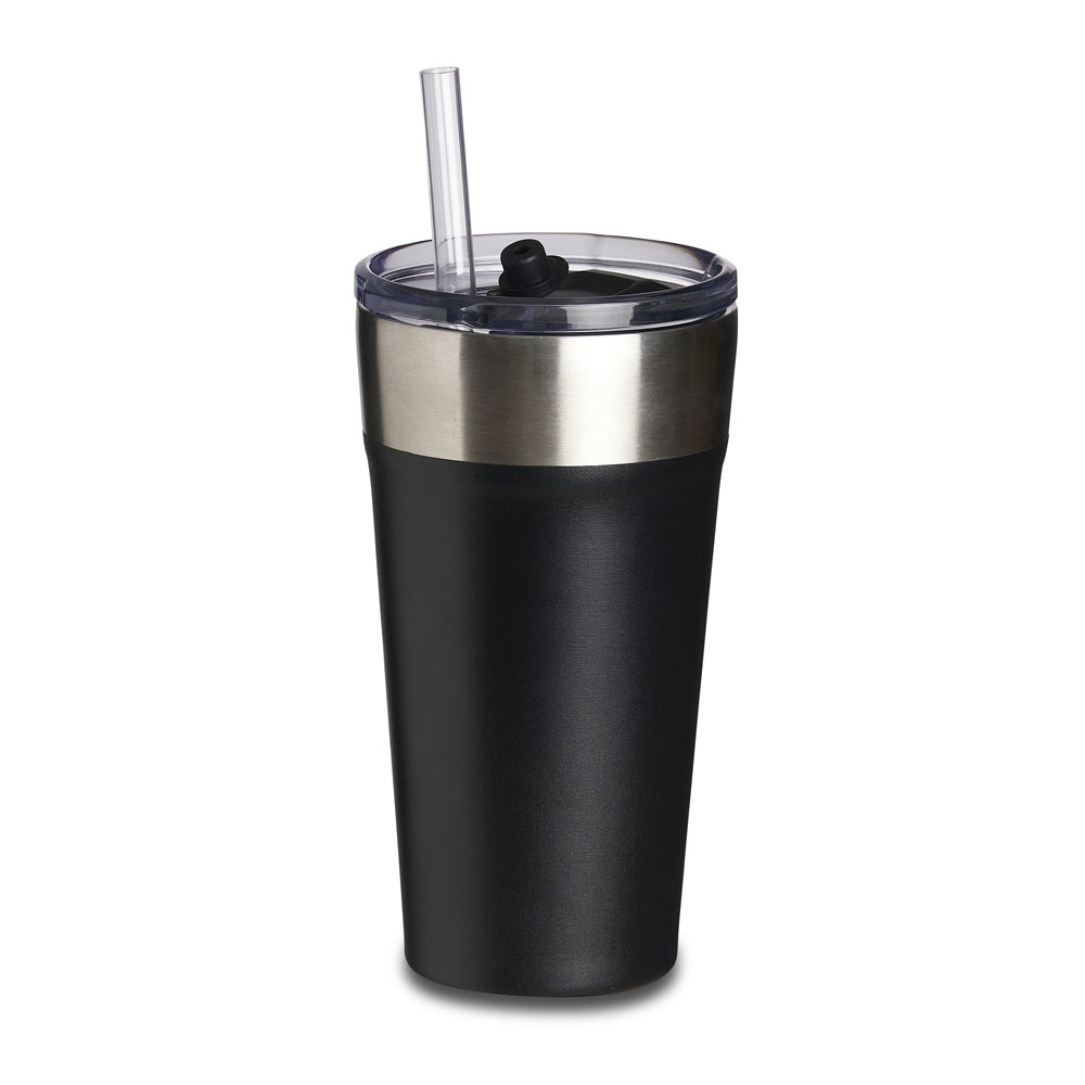 Copo Termico Com Canudo 500Ml