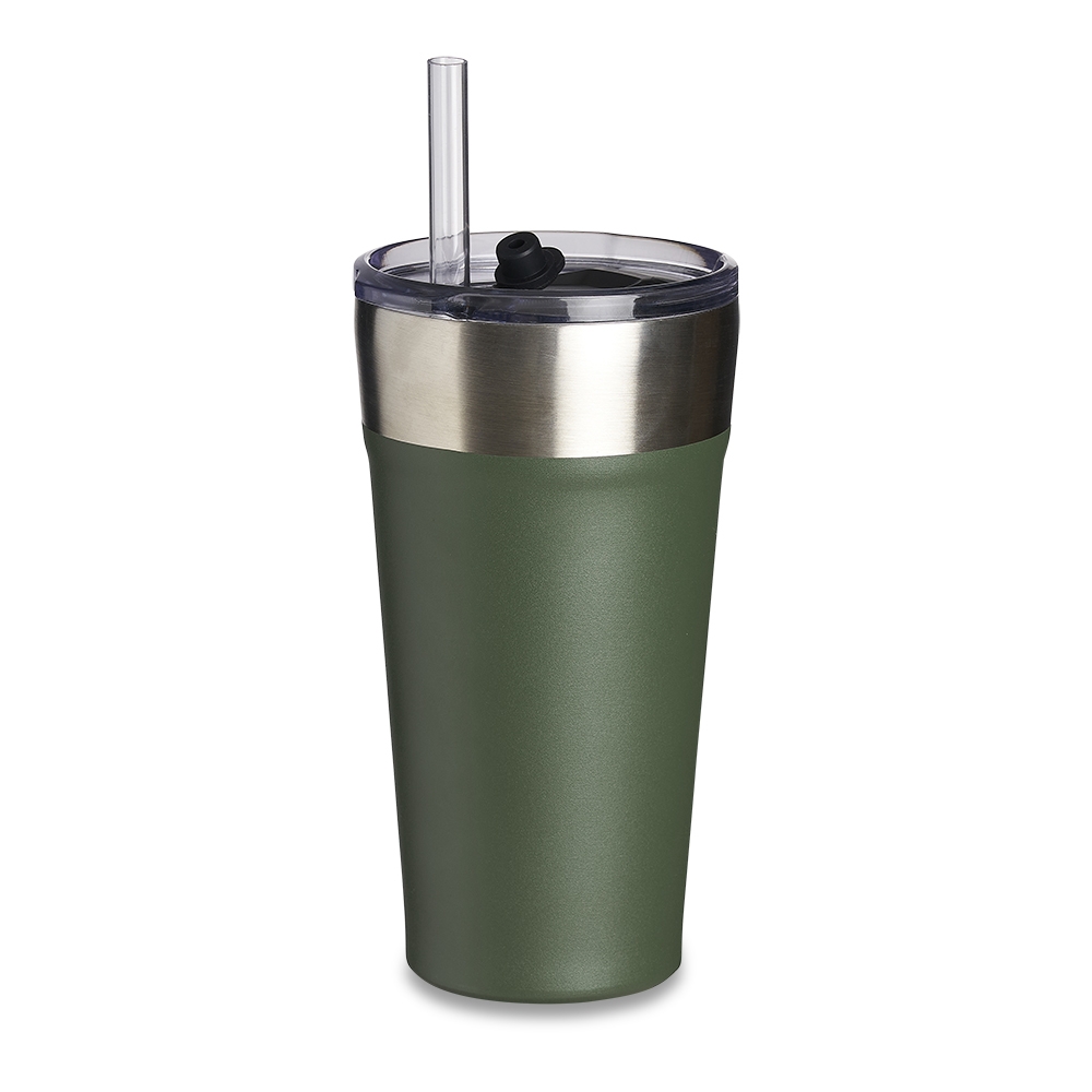 Copo Termico Com Canudo 500Ml