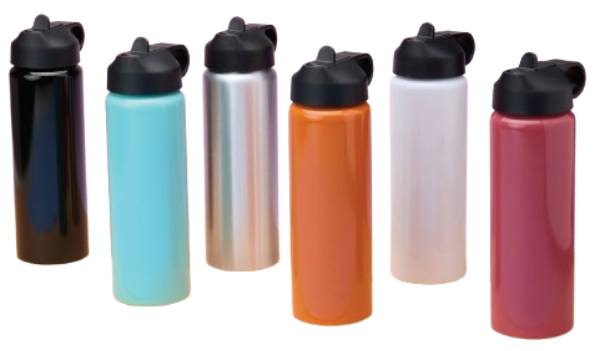 Squeeze Alumínio 800ml com Canudo