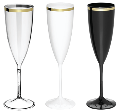 Taça de Champanhe c/ Borda 190ml