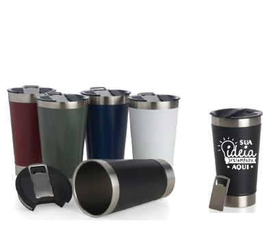 Copo Térmico com Abridor 500ml